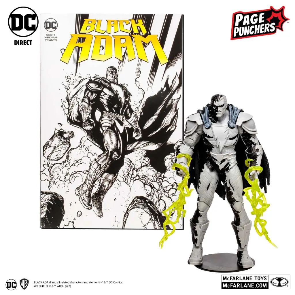Figurine dc page punchers black adam line art vrt